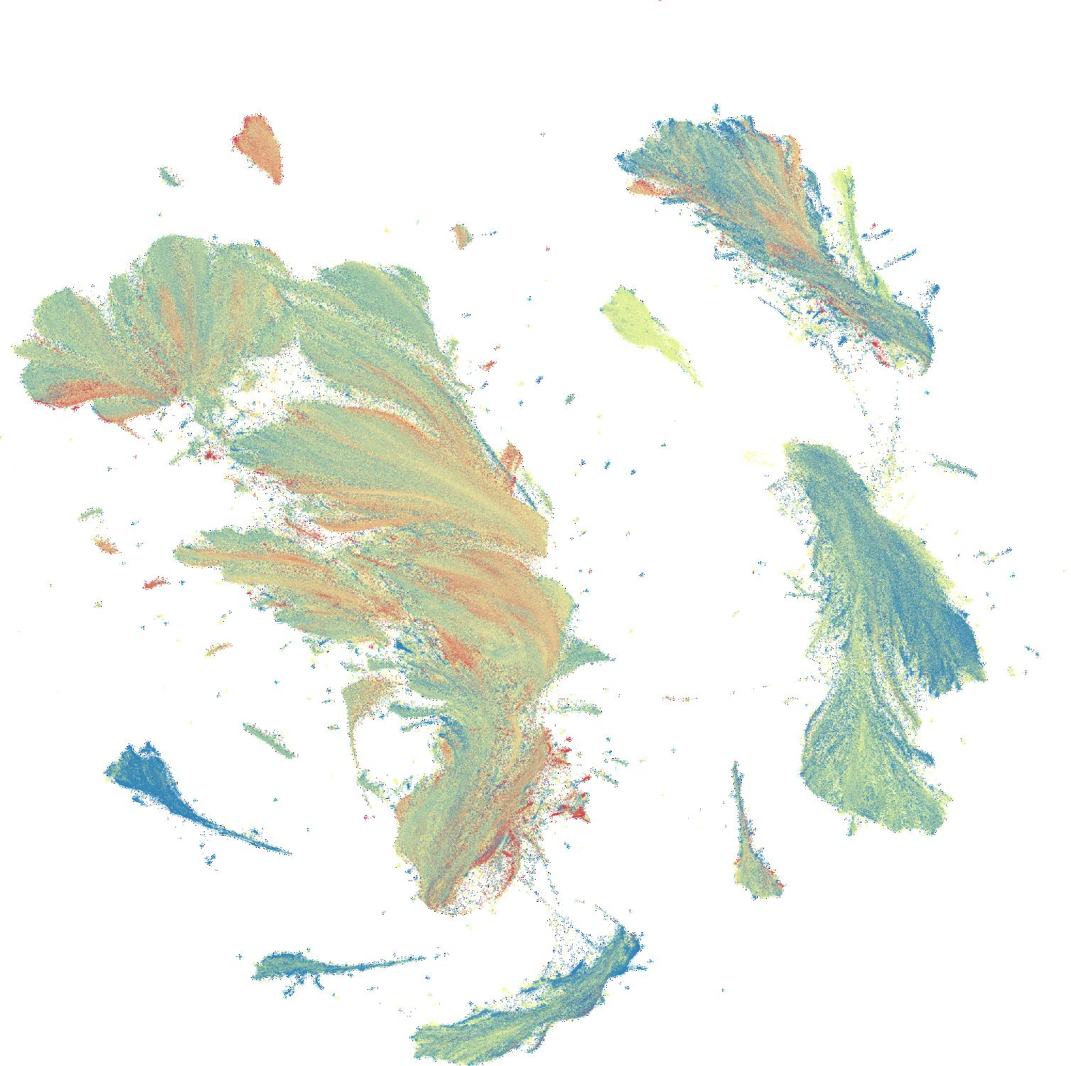 UMAP of BaseData and OpenGenome2 metagenomes